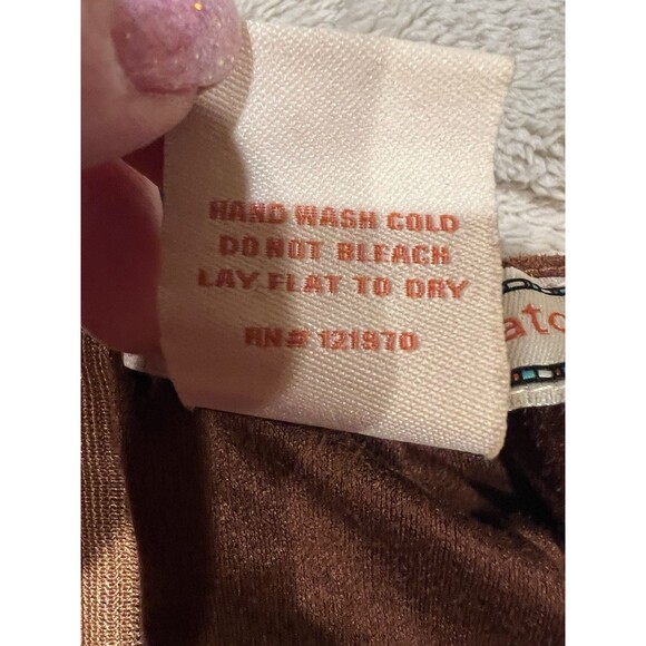 Flying Tomato Dress Women's Brown Hippie Flutter Flare Hippie Gypsy BOHO Medium - Picture 6 of 6